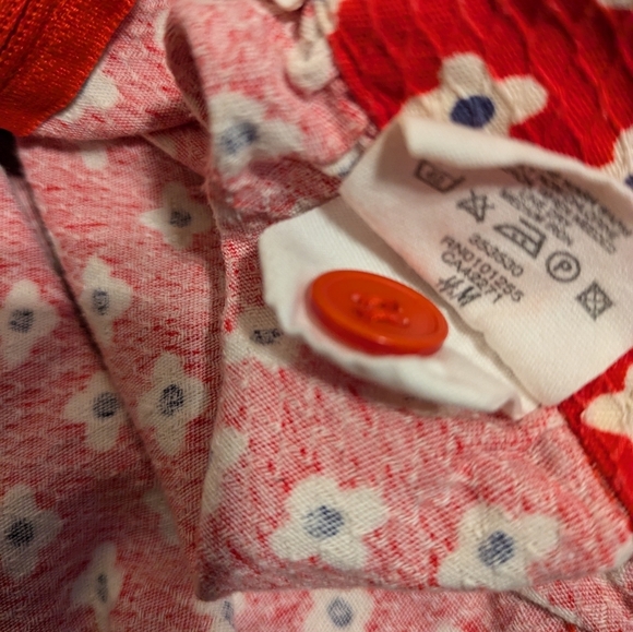 Red Floral Women's skirt with pockets pre-owned size 15 inch waist - Picture 11 of 11